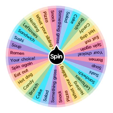 lunch wheel spinner.